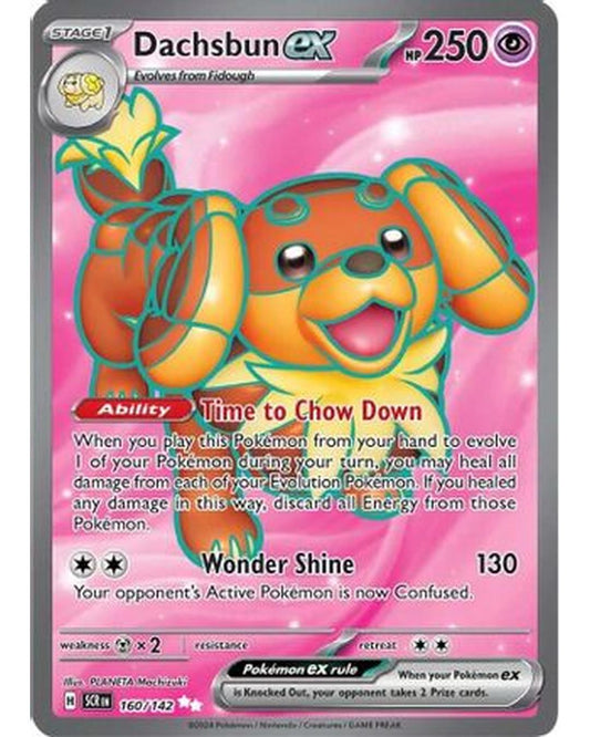 Dachsbun ex 160/142  - Holofoil SV07 Stellar Crown - Ultra Rare