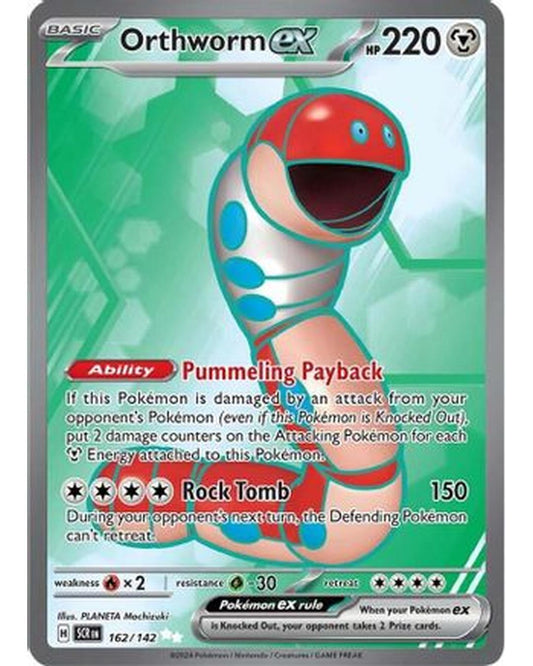 Orthworm ex 162/142  - Holofoil SV07 Stellar Crown - Ultra Rare