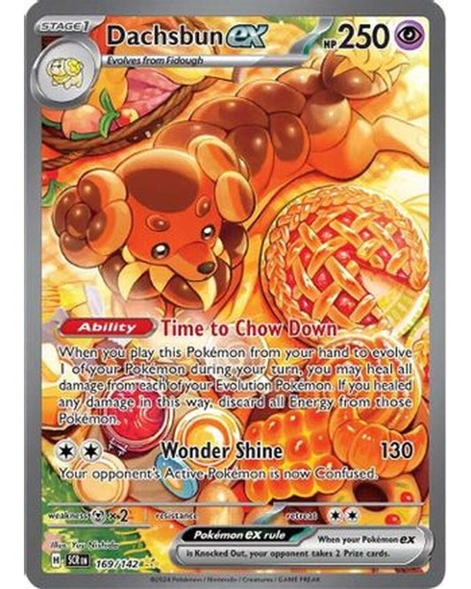 Dachsbun ex 169/142  - Holofoil SV07 Stellar Crown - Special Illustration Rare