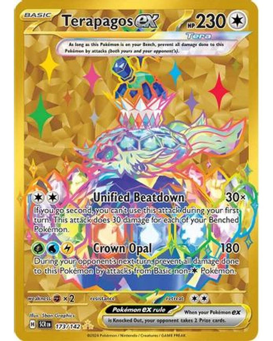 Terapagos ex 173/142  - Holofoil SV07 Stellar Crown - Hyper Rare