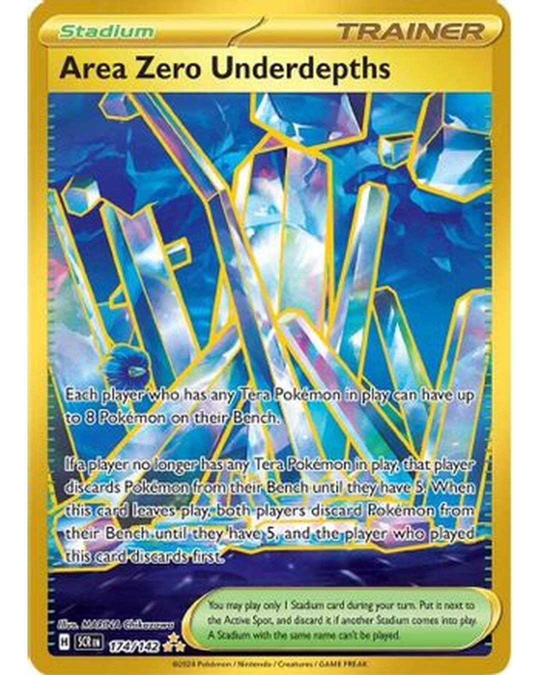 Area Zero Underdepths 174/142  - Holofoil SV07 Stellar Crown - Hyper Rare