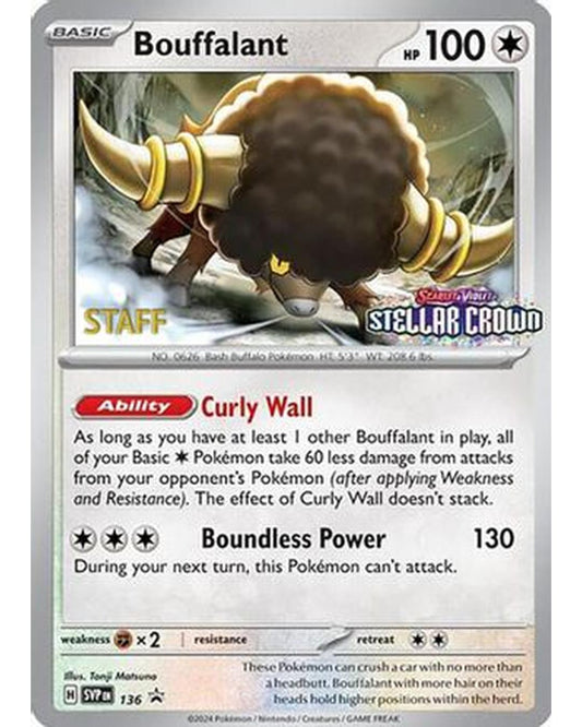 Bouffalant 136  - Reverse Holofoil SV Scarlet & Violet Promo Cards - Promo