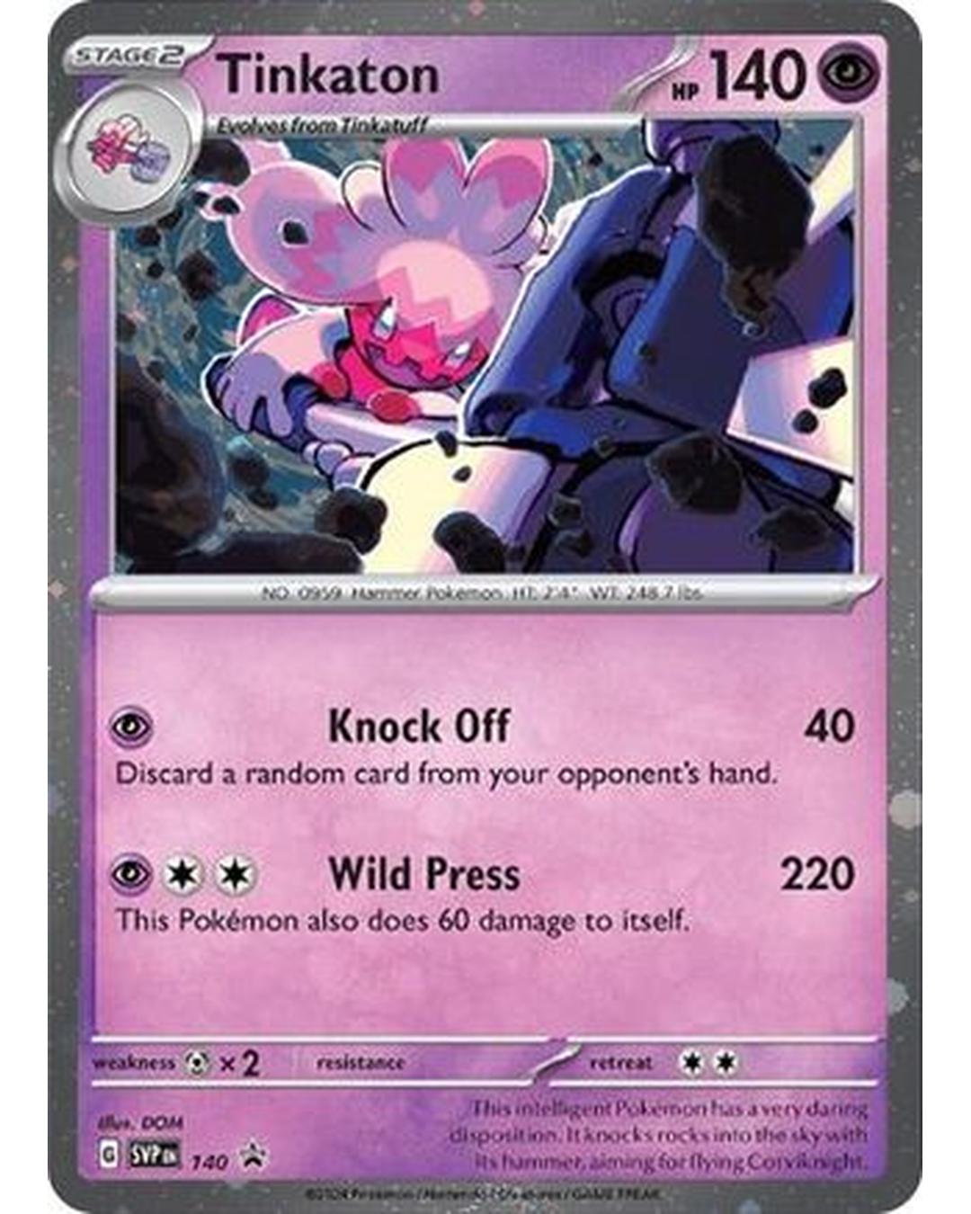 Tinkaton 140  - Holofoil SV Scarlet & Violet Promo Cards - Promo
