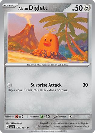 Alolan Diglett 122/191  SV08 Surging Sparks - Common