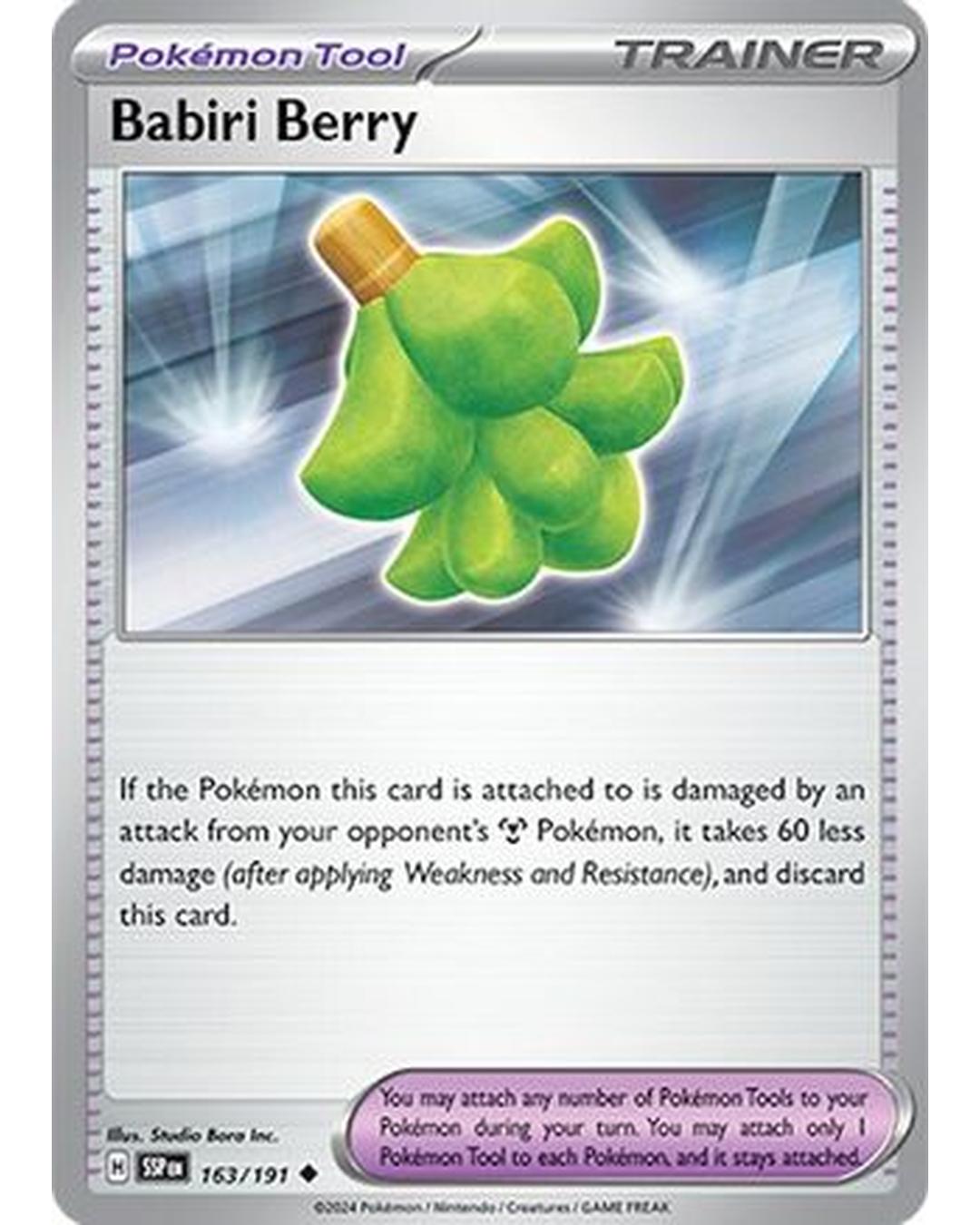 Babiri Berry 163/191  SV08 Surging Sparks - Uncommon