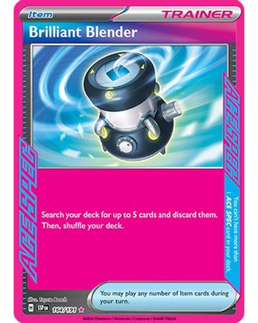 Brilliant Blender 164/191  - Holofoil SV08 Surging Sparks - ACE SPEC Rare