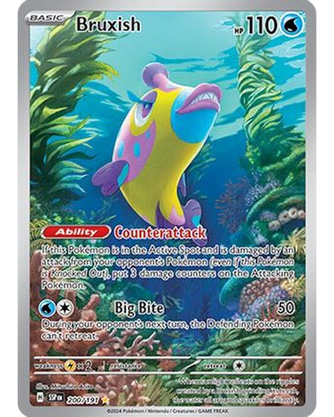 Bruxish 200/191  - Holofoil SV08 Surging Sparks - Illustration Rare