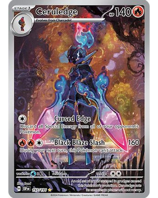 Ceruledge 197/191  - Holofoil SV08 Surging Sparks - Illustration Rare