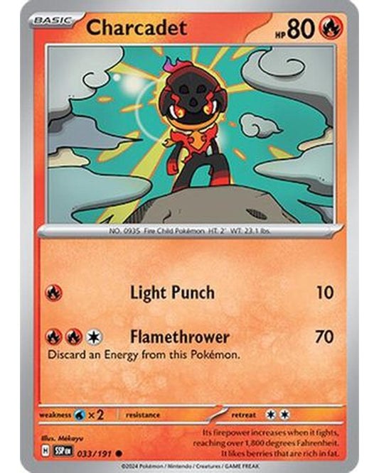 Charcadet 033/191  - Reverse Holofoil SV08 Surging Sparks - Common