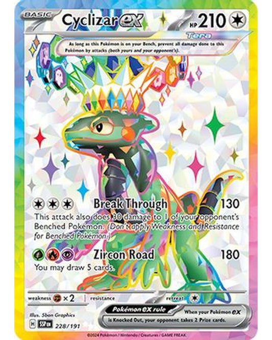 Cyclizar ex 228/191  - Holofoil SV08 Surging Sparks - Ultra Rare