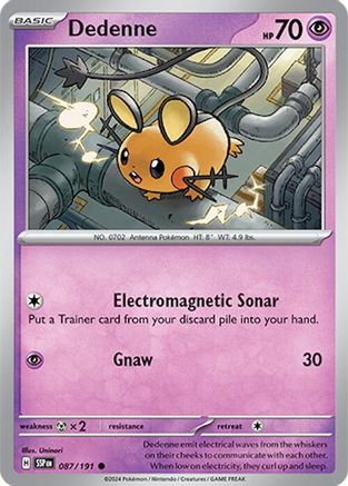 Dedenne 087/191  SV08 Surging Sparks - Common