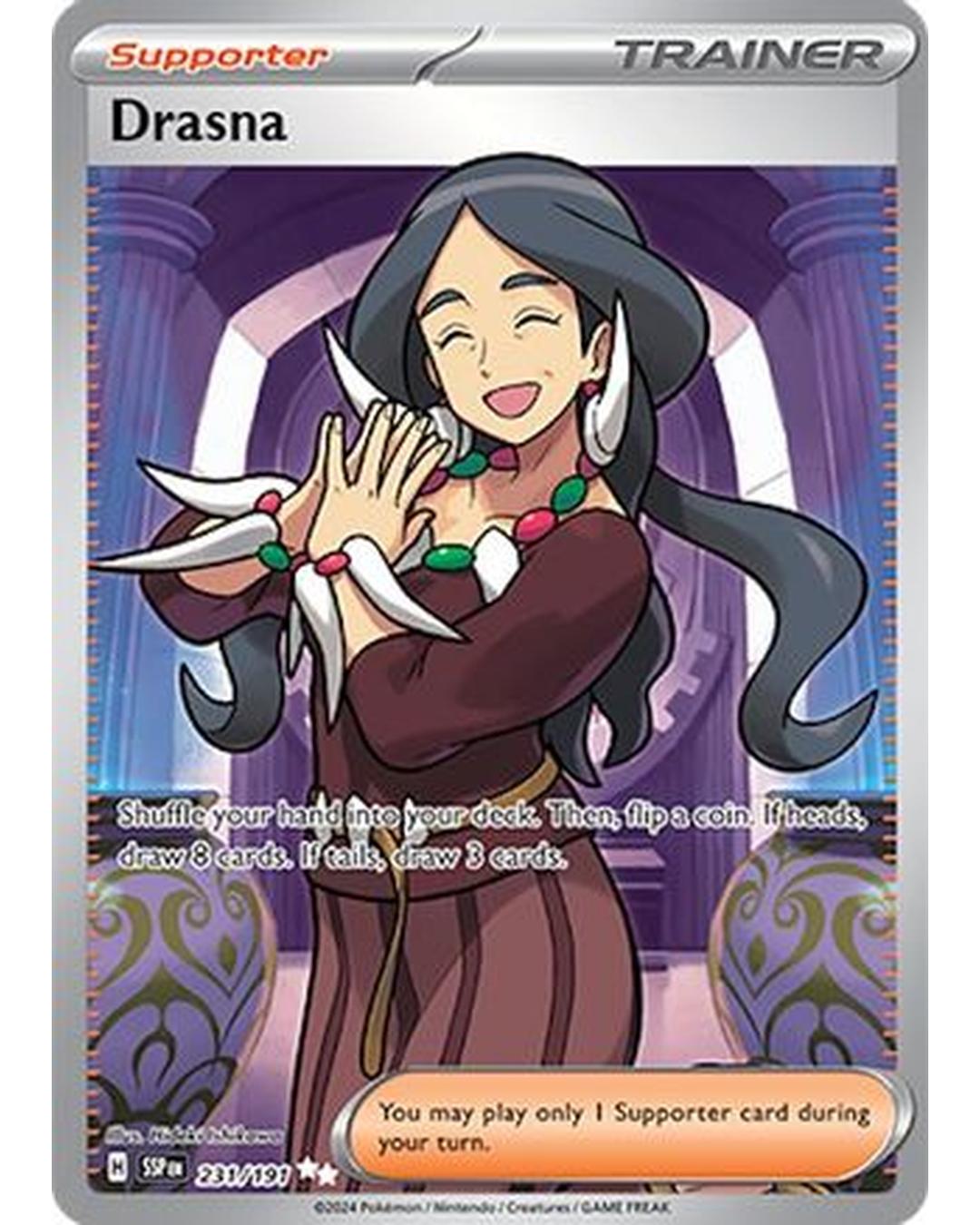 Drasna 231/191  - Holofoil SV08 Surging Sparks - Ultra Rare