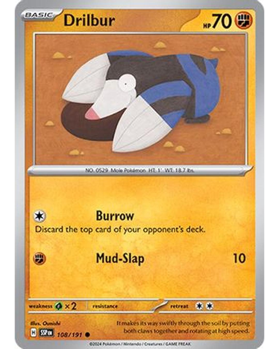 Drilbur 108/191  SV08 Surging Sparks - Common