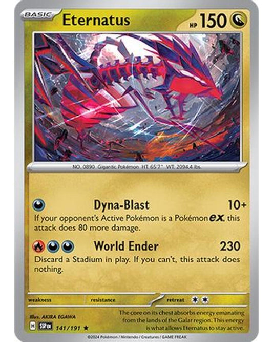 Eternatus 141/191  - Reverse Holofoil SV08 Surging Sparks - Rare