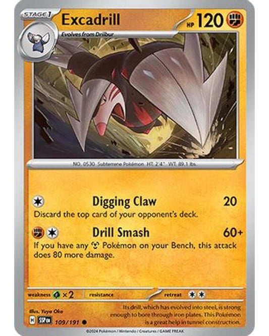 Excadrill 109/191  SV08 Surging Sparks - Common