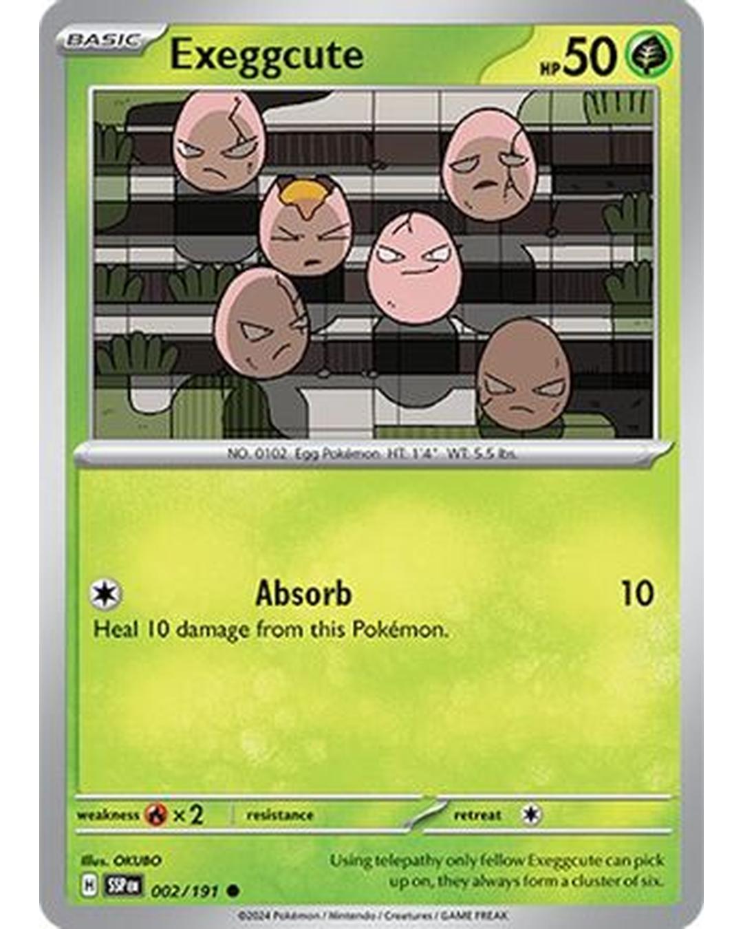 Exeggcute 002/191  SV08 Surging Sparks - Common