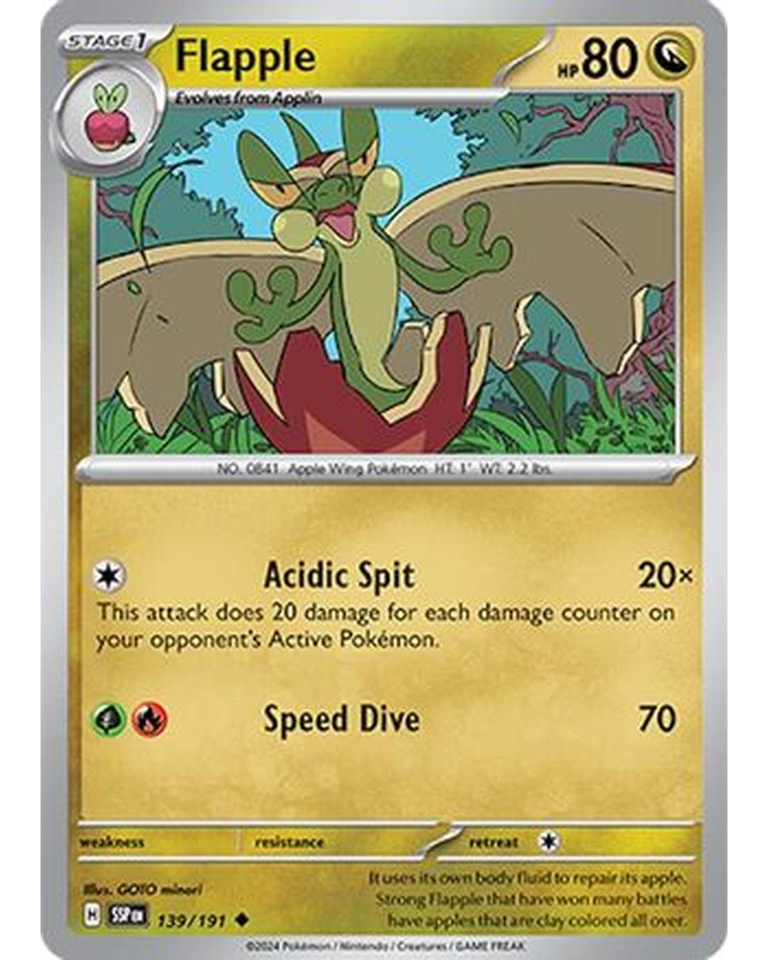 Flapple 139/191  SV08 Surging Sparks - Uncommon