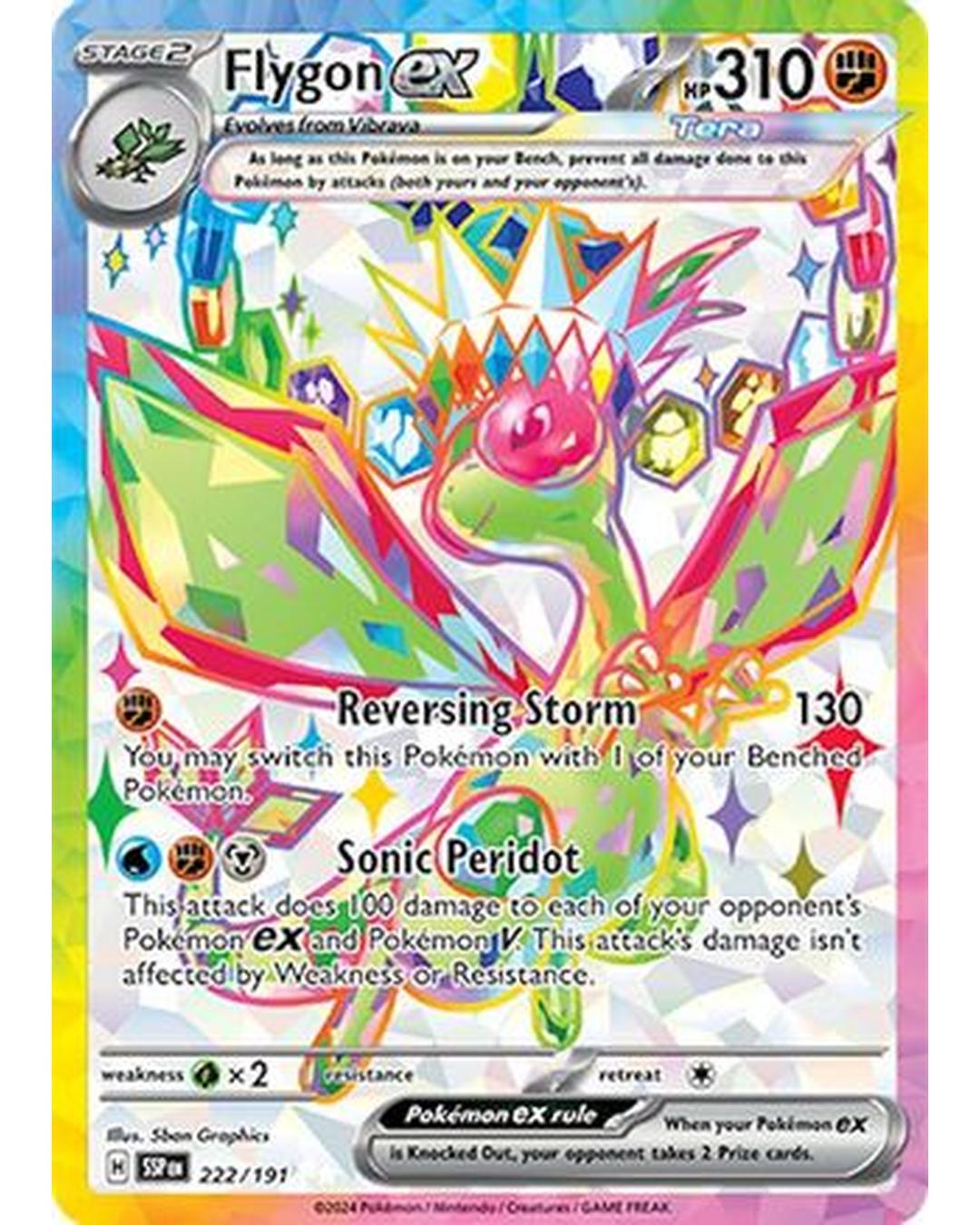 Flygon ex 222/191  - Holofoil SV08 Surging Sparks - Ultra Rare
