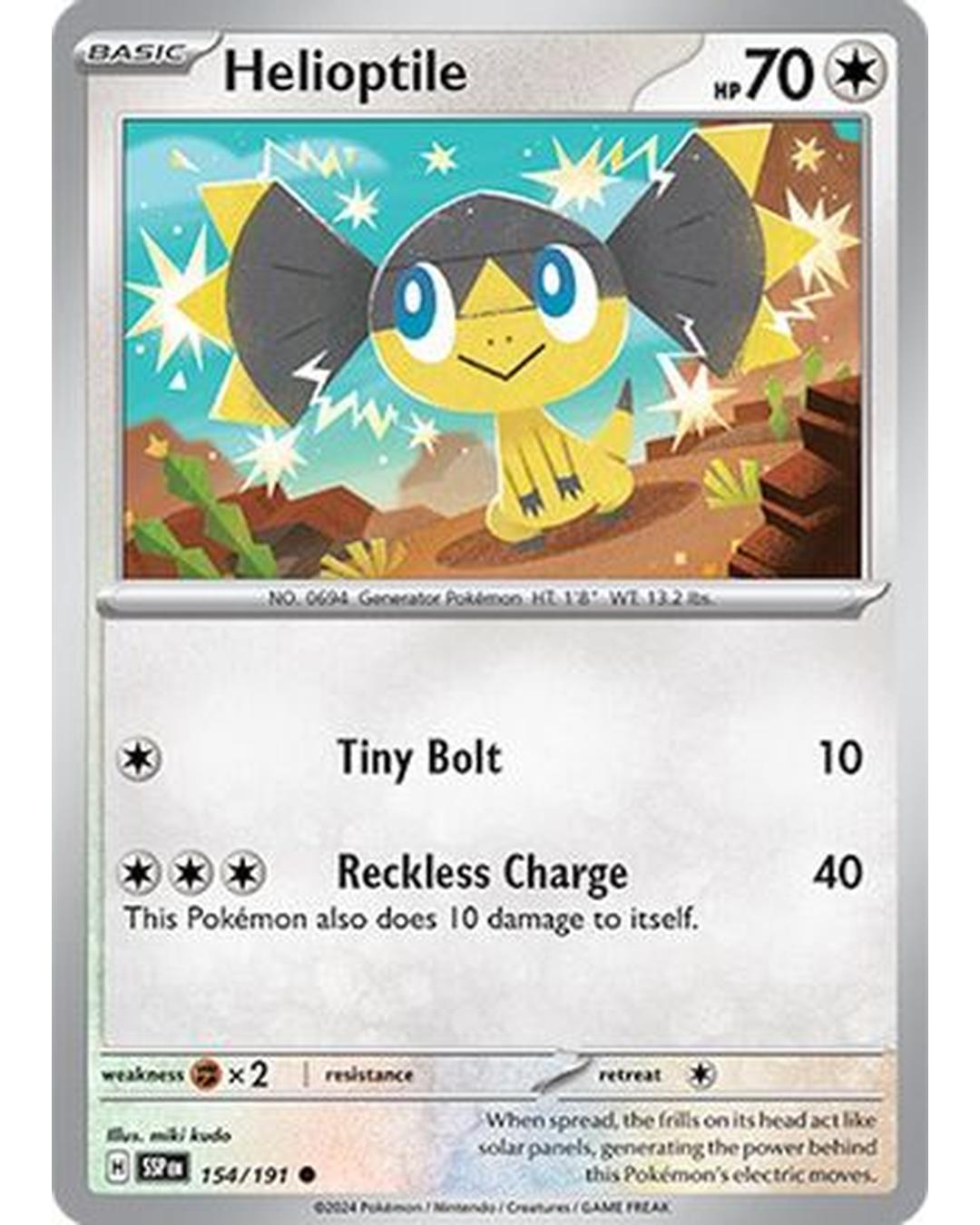 Helioptile 154/191  SV08 Surging Sparks - Common