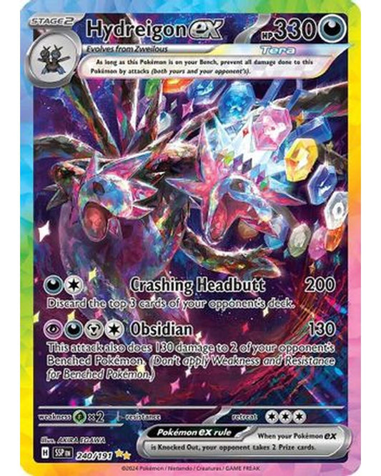 Hydreigon ex 240/191  - Holofoil SV08 Surging Sparks - Special Illustration Rare
