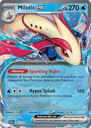 Milotic ex 042/191  - Holofoil SV08 Surging Sparks - Double Rare