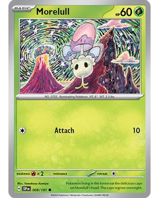 Morelull 008/191  - Reverse Holofoil SV08 Surging Sparks - Common