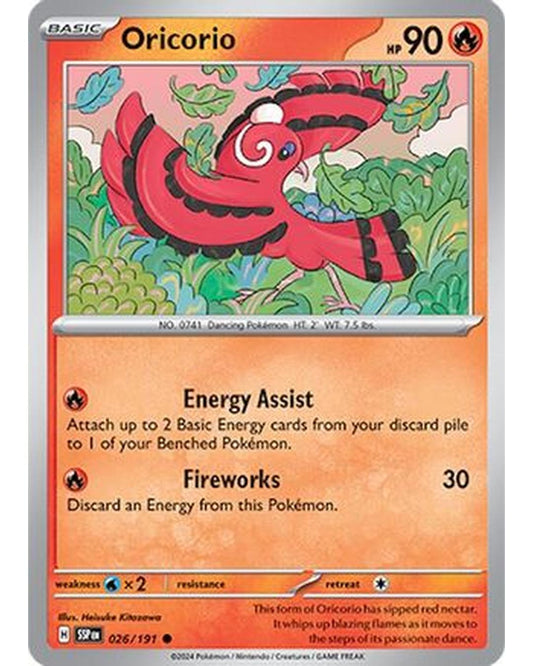 Oricorio 026/191  SV08 Surging Sparks - Common