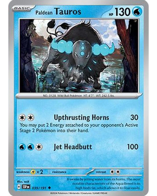 Paldean Tauros 039/191  SV08 Surging Sparks - Uncommon
