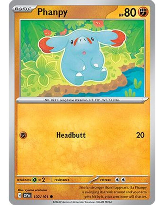 Phanpy 102/191  SV08 Surging Sparks - Common