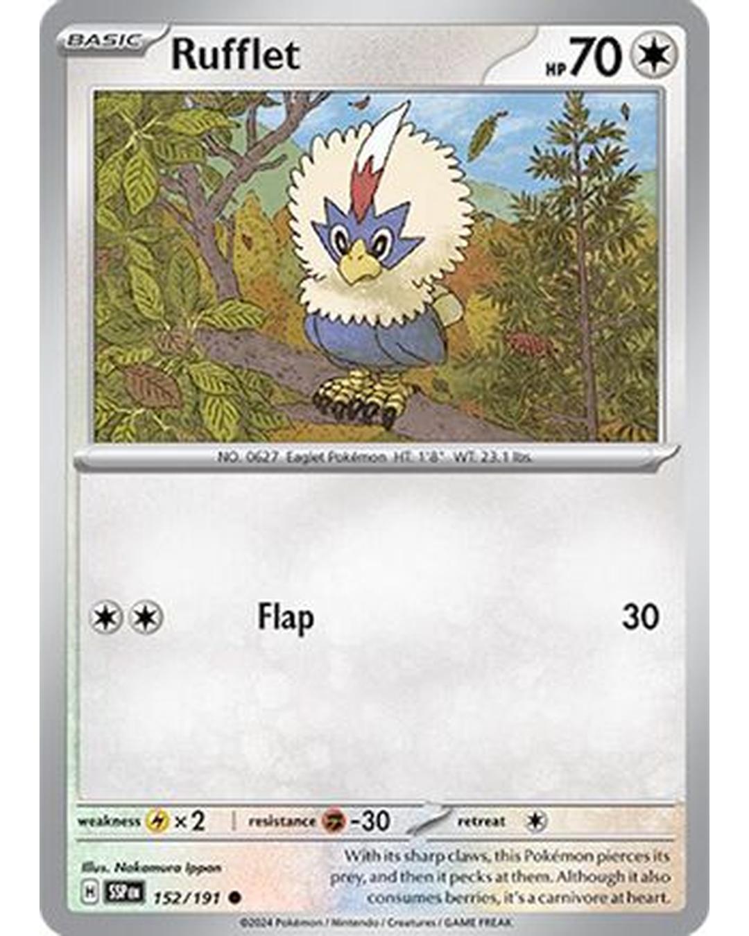 Rufflet 152/191  SV08 Surging Sparks - Common