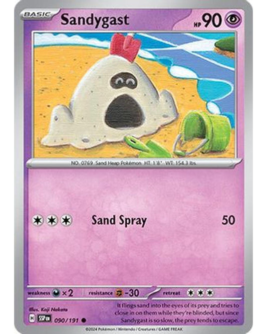 Sandygast 090/191  - Reverse Holofoil SV08 Surging Sparks - Common