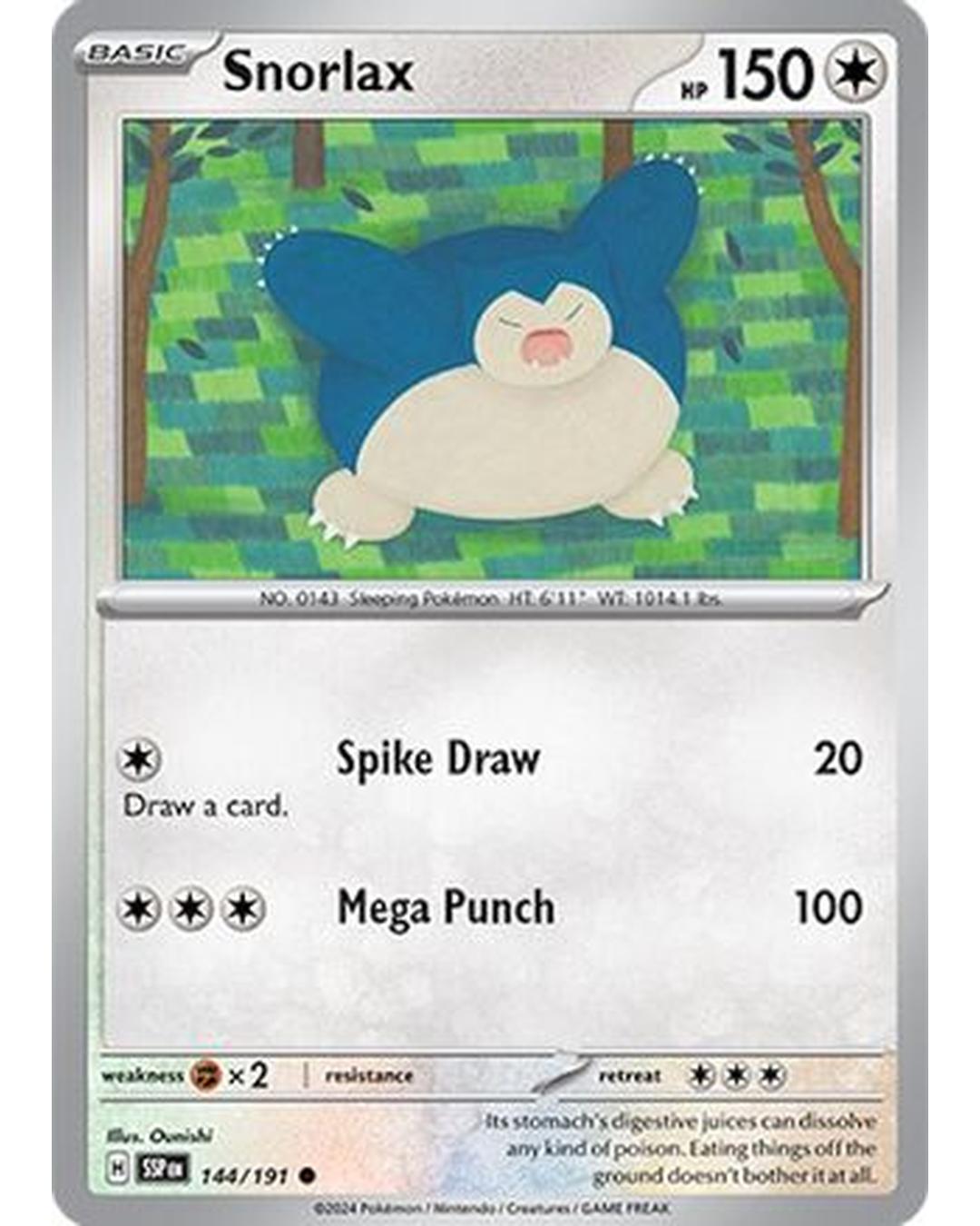 Snorlax 144/191  SV08 Surging Sparks - Common