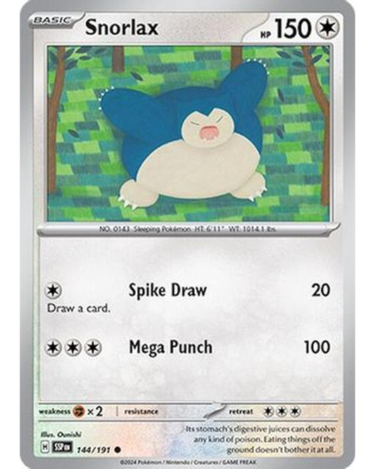 Snorlax 144/191  SV08 Surging Sparks - Common
