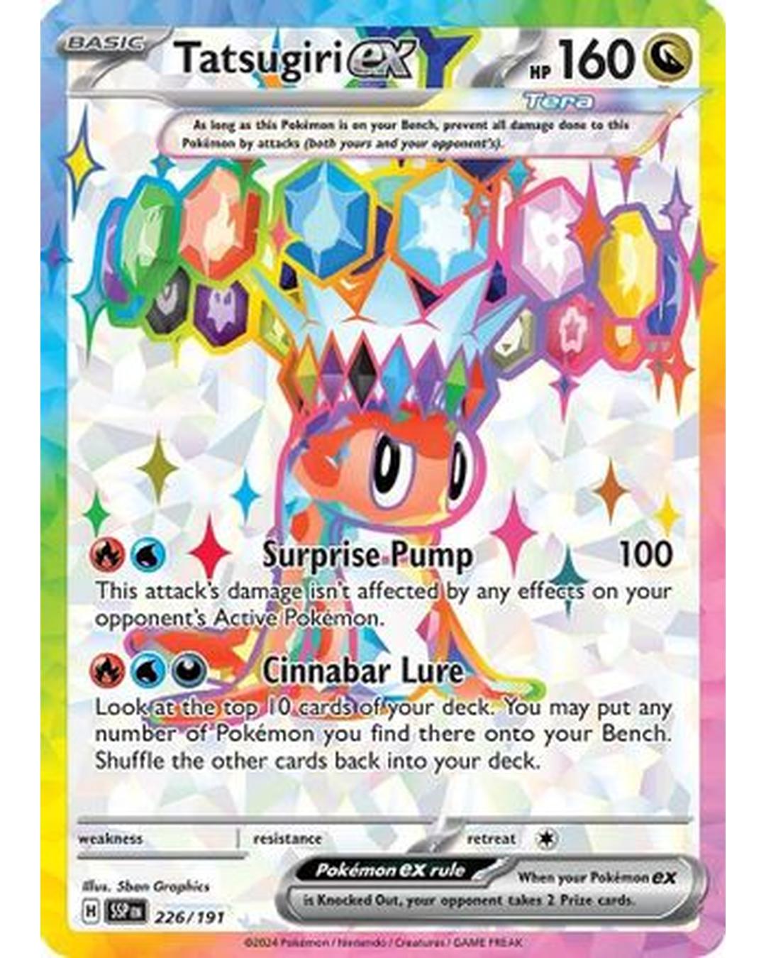 Tatsugiri ex 226/191  - Holofoil SV08 Surging Sparks - Ultra Rare