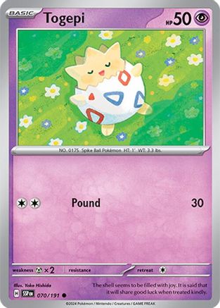 Togepi 070/191  SV08 Surging Sparks - Common