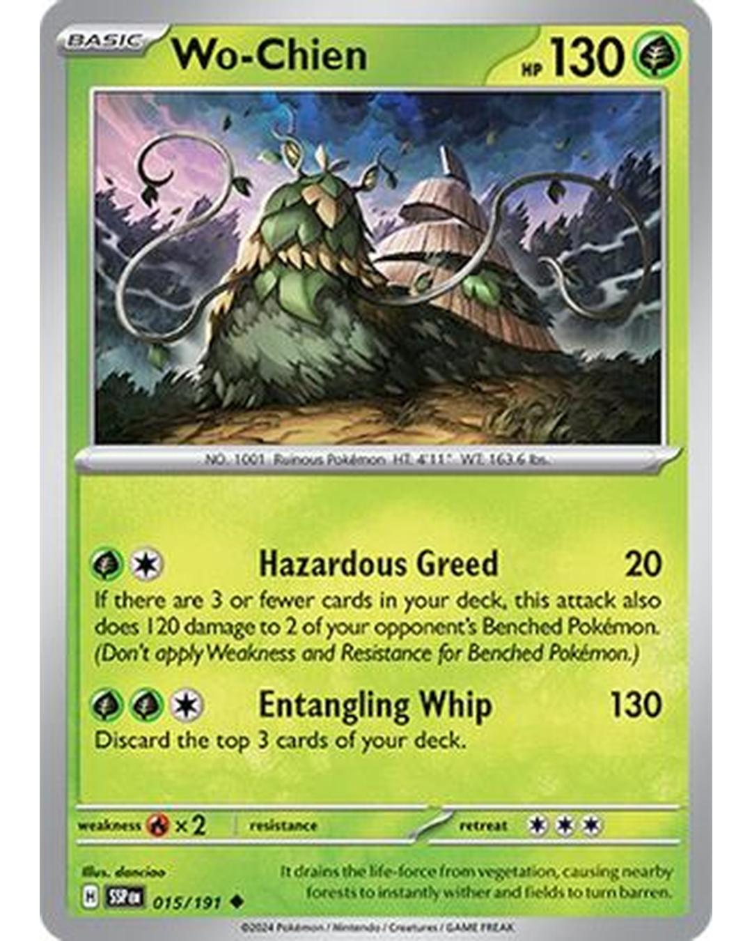 Wo-Chien 015/191  SV08 Surging Sparks - Uncommon