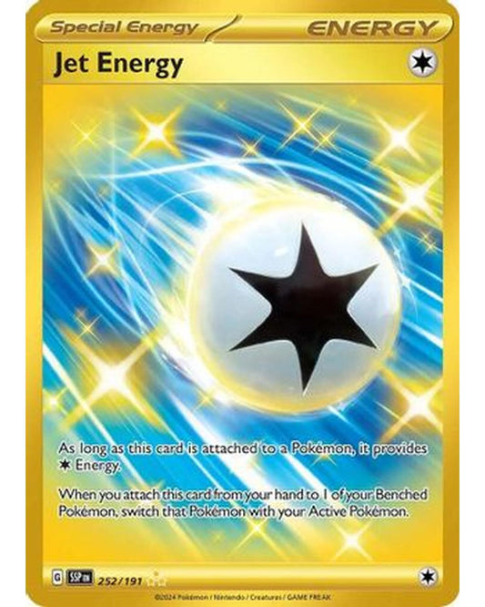 Jet Energy 252/191  - Holofoil SV08 Surging Sparks - Hyper Rare
