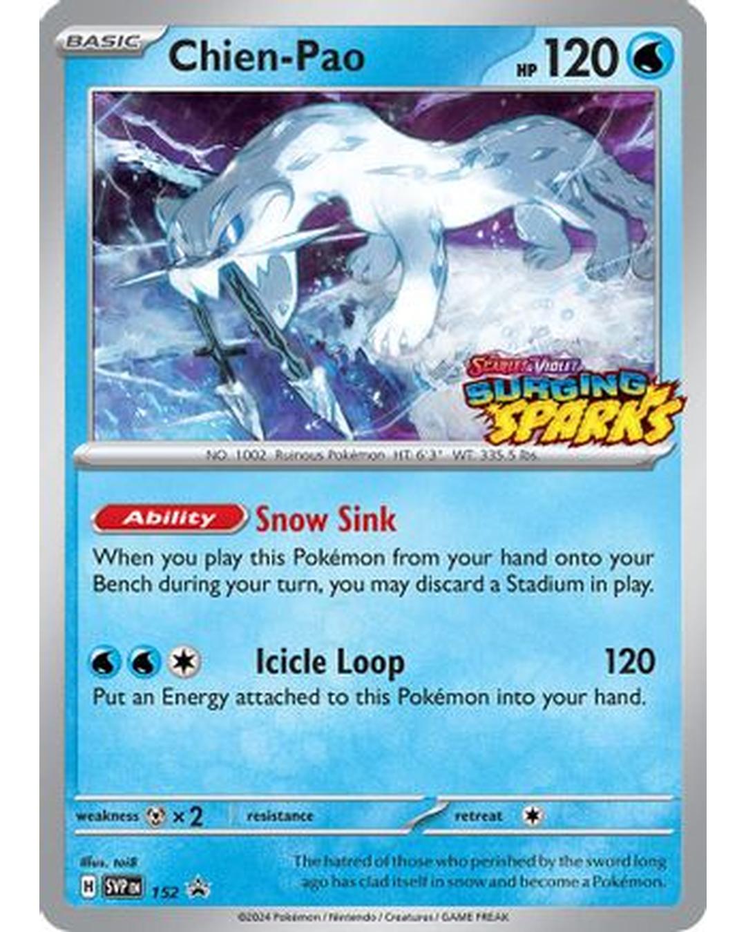 Chien 152  - Holofoil SV Scarlet & Violet Promo Cards - Promo