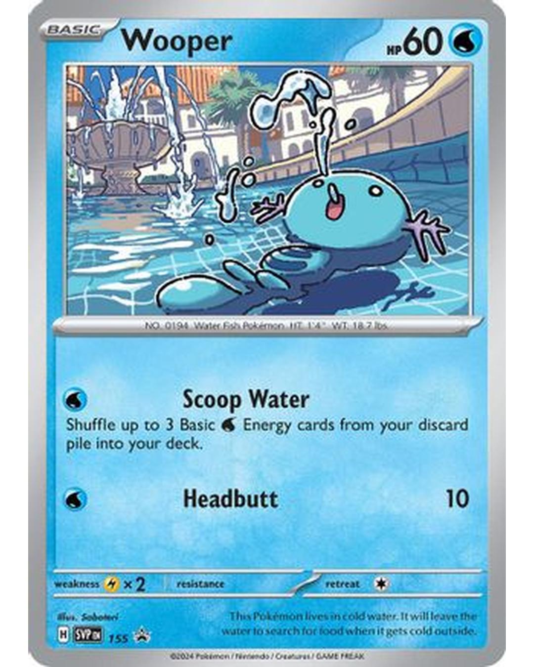 Wooper 155  - Holofoil SV Scarlet & Violet Promo Cards - Promo