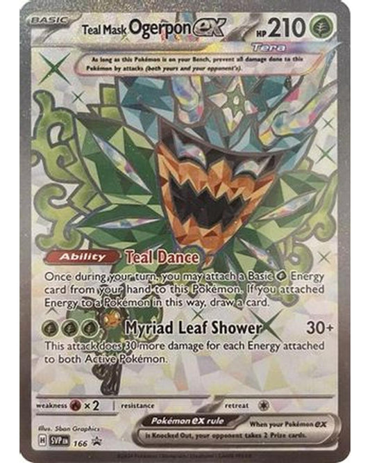 Teal Mask Ogerpon ex 166  - Holofoil SV Scarlet & Violet Promo Cards - Ultra Rare