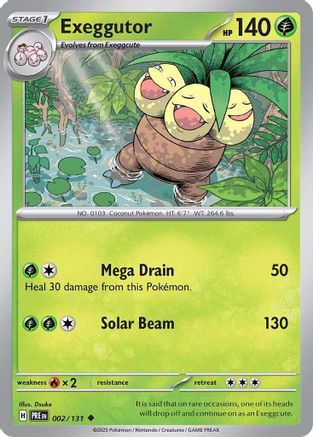 Exeggutor 002/131  SV Prismatic Evolutions - Uncommon