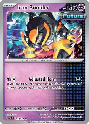 Iron Boulder 046/131  - Holofoil SV Prismatic Evolutions - Rare