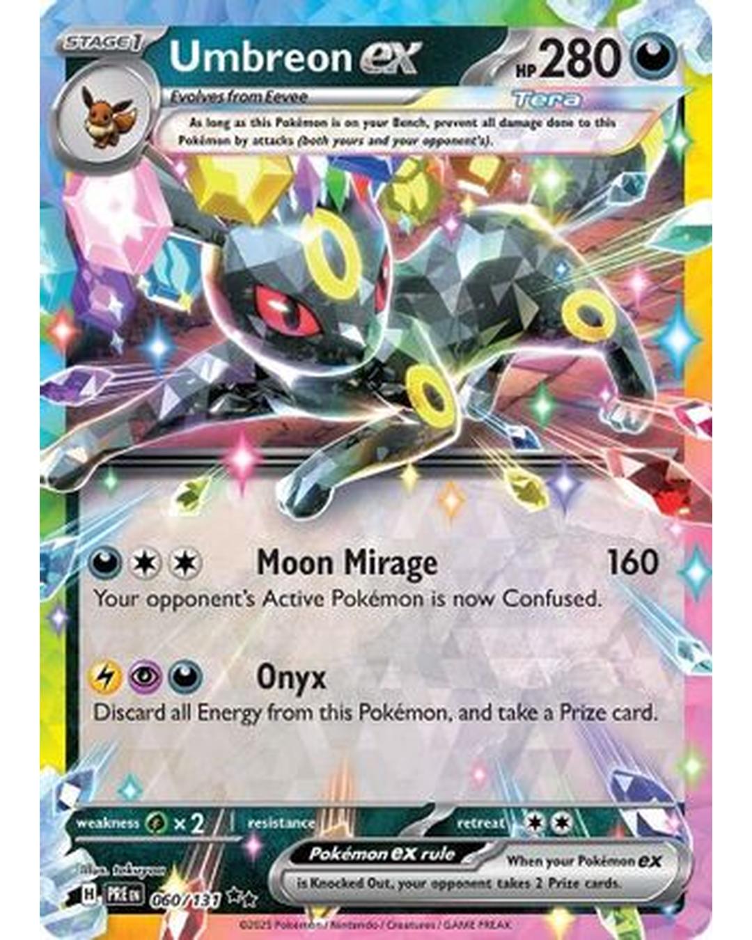Umbreon ex 060/131  - Holofoil SV Prismatic Evolutions - Double Rare