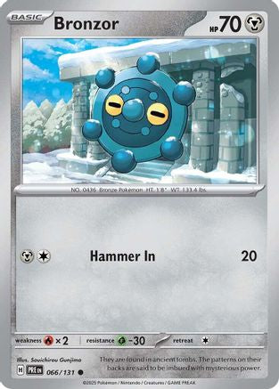 Bronzor 066/131  - Reverse Holofoil SV Prismatic Evolutions - Common