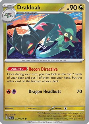 Drakloak 072/131  SV Prismatic Evolutions - Common
