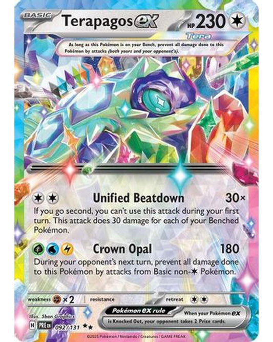 Terapagos ex 092/131  - Holofoil SV Prismatic Evolutions - Double Rare
