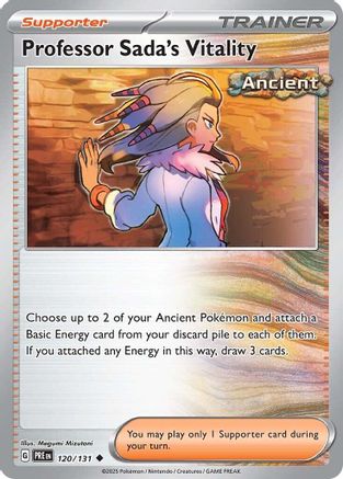 Professor Sada's Vitality 120/131  - Reverse Holofoil SV Prismatic Evolutions - Uncommon