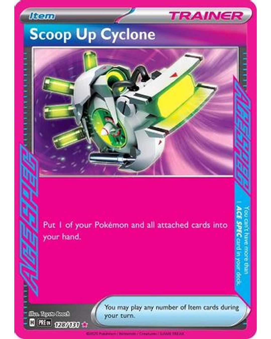 Scoop Up Cyclone 128/131  - Holofoil SV Prismatic Evolutions - ACE SPEC Rare