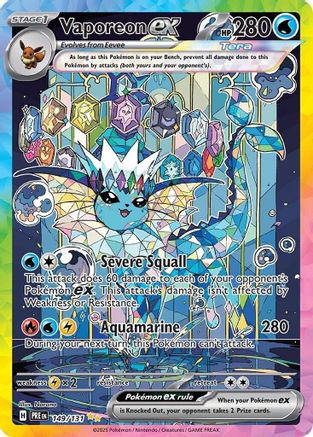 VAPOREON EX (149/131)[SCARLET & VIOLET: PRISMATIC EVOLUTIONS ]