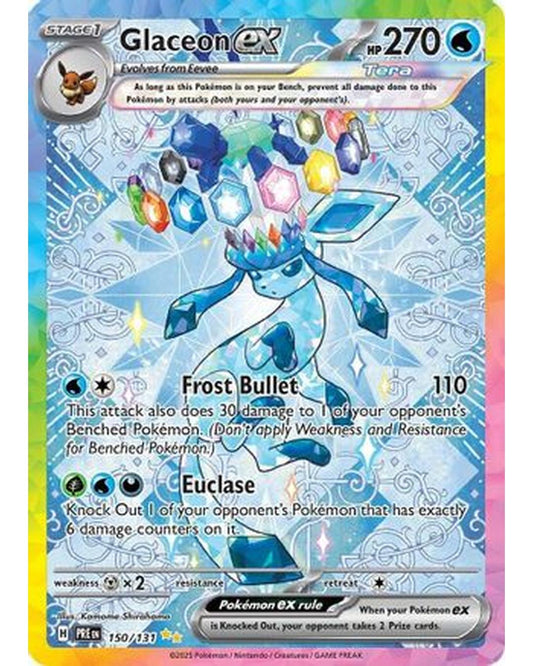 Glaceon ex 150/131  - Holofoil SV Prismatic Evolutions - Special Illustration Rare